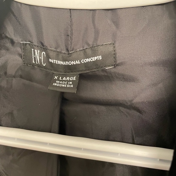 International Concepts Black Suede Blazer Size CL NWOT - Picture 3 of 3